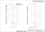 Marano Contemplation Square Base Fix Mid Post H1100mm