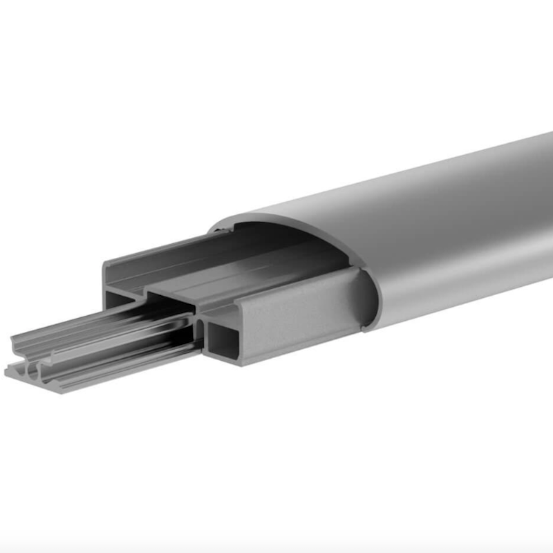 Marano 72 x 27mm Oval Handrail Aluminium Satin Anodised Finish