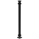 Pre-Assembled Fortitude Traditional Railing Post 50mm x 50mm x 1155mm Black Sand