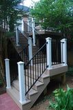 Fortress adjustable stair rail white composite