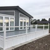 Super Rail Section with 10mm Clear Toughened Safety Glass Infill Panel