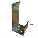 Timber Post Bracket with or without Timber Post Insert (includes 6 x 40mm screws)