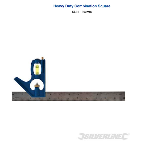 Silverline Heavy Duty Combination Square 300mm - *Clearance Item