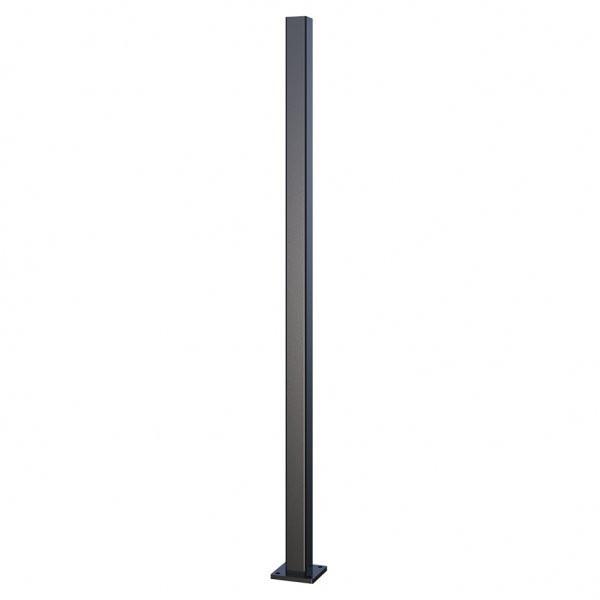 Aluminium Post 50mm x 50mm - Powder Coated Black