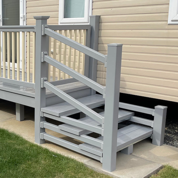 6' x 3' 10” Entry Platform with Steps Gate Deck Supermarket