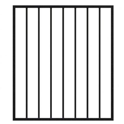 Gate 962mm wide x 1100mm high 16mm Diameter Bars for 1200mm high railings- Powder Coated Black