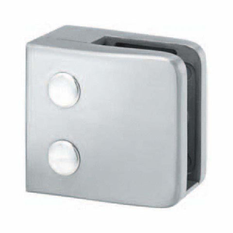Glass Clamp Flat Back Square Front To Suit 8 - 12mm Glass