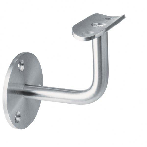 Handrail Bracket 90 Degree Cranked Arm Wall Mounting - 48.3mm - 316l