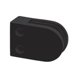 Aluminium Flat Backed Glass Clamp 8-12mm Matt Black Finish