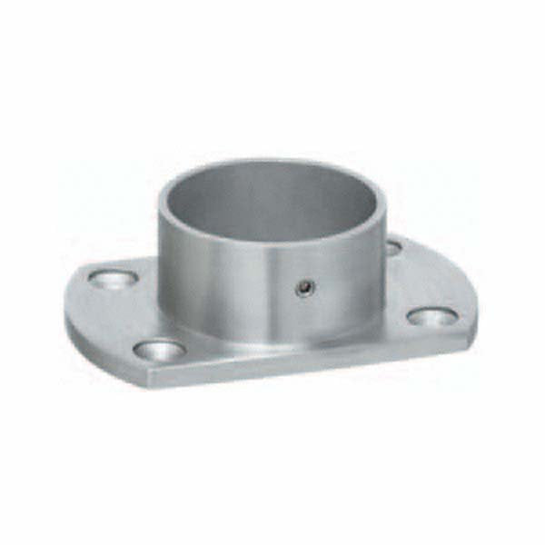 Wall Flange Square Edge External Fit - 42.4mm - 316l