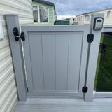 Super Rail Caravan Custom Size UPVC Solid Panel_Gate