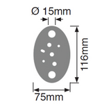 Marano Round Base Fix Corner Post 1100mm Aluminium Satin Anodised Finish