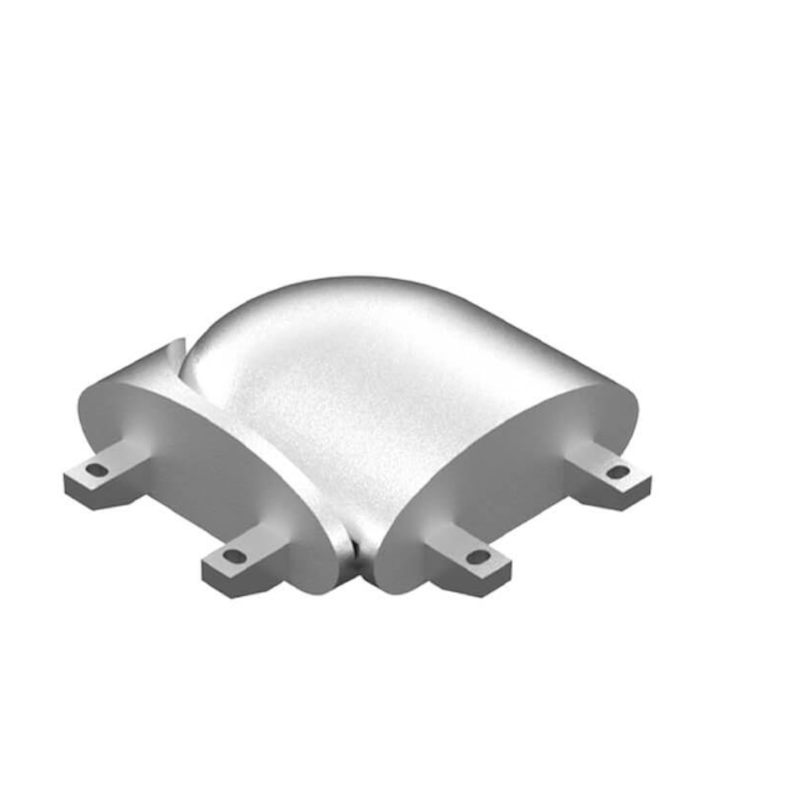 Adjustable Horizontal Joiner +/- 80 Deg Aluminium Satin Anodised - Oval