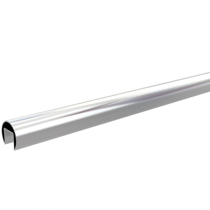 Stainless Steel Mirror Polish Split Tube 42.4mm Diameter x 5.8m Long