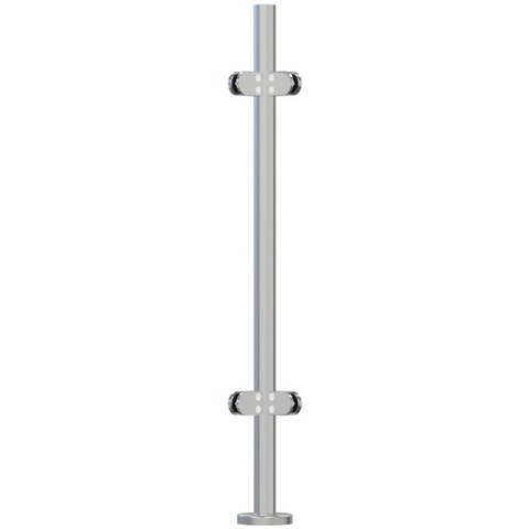 Corner Post Fully Assembled  - 42.4mm - 316l Satin or Mirror Polished