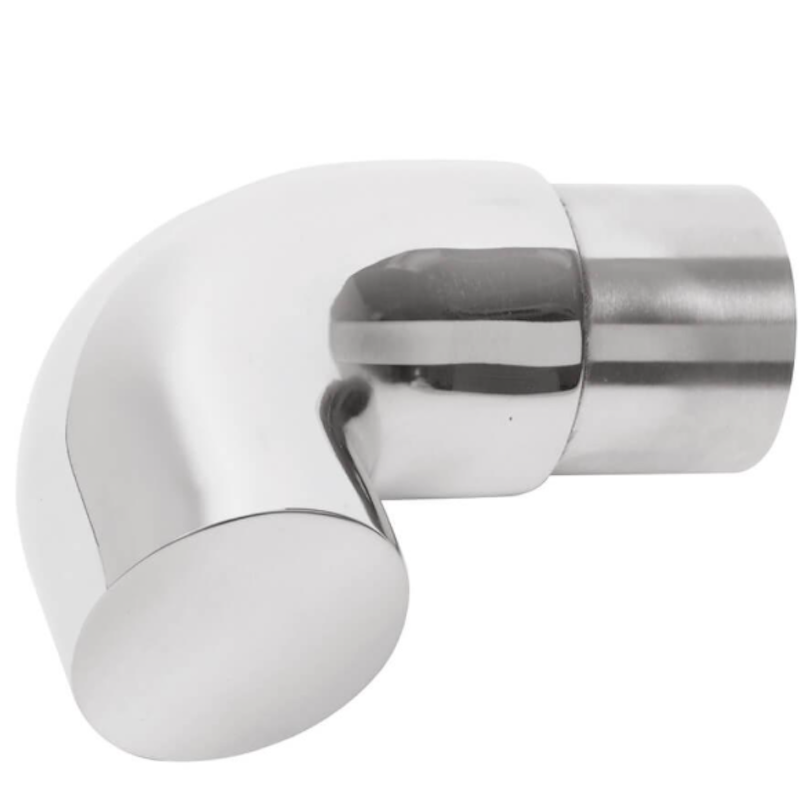 90 Degree Scroll End - 42.4mm - 316l Satin or Mirror Polished – Deck ...