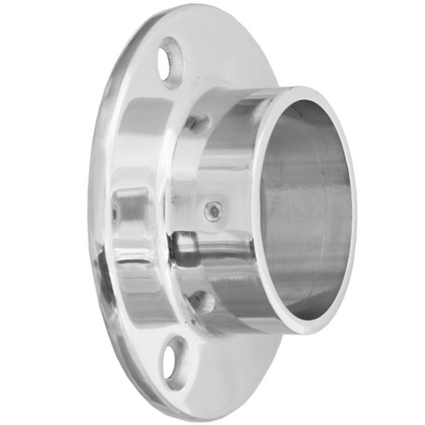 External Fit  Round Tube Flange- 42.4mm - 316l Mirror