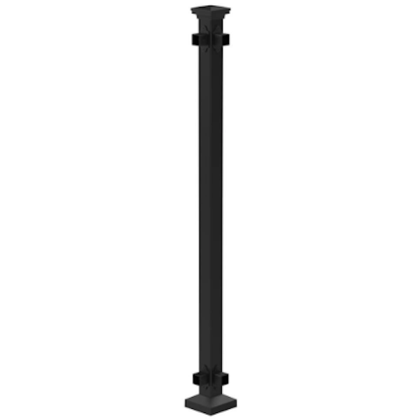 Pre-Assembled Fortitude Traditional Railing Post 50mm x 50mm x 1155mm ...