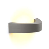 in-lite curve garden wall light bare