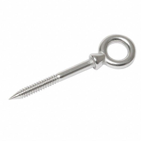 6mm x 50mm Eyebolt With Woodscrew Thread 316 Stainless Steel