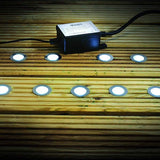 Pack of 10 Lights with Driver IP65 230v White or Blue