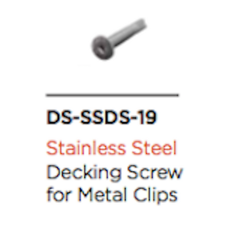 Aluminium Joist Deck Screw for Metal Clips 19mm (Pack200)