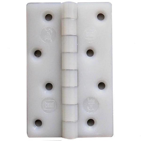 White Nylon Hinges (pair) 3" x 1"