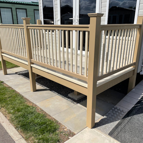 12' x 6' End Patio With or Without Steps & Gate Superior Kit Form Deck