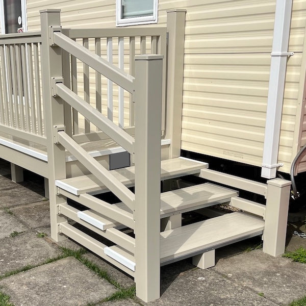 12' x 3' 10" WalkWay with Steps and Gate Superior Kit Form Deck
