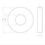 Fixing Plate Cover - 48.3mm - 316l