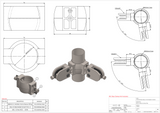 Sleeve Fit Sliding Clamp Adaptor - 48.3mm - 316l