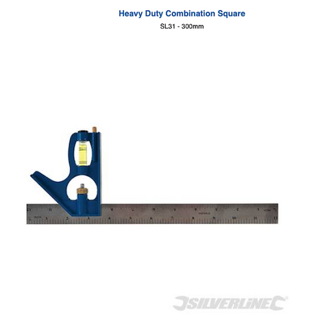 Silverline Heavy Duty Combination Square 300mm - *Clearance Item