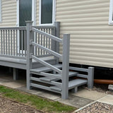 6' x 3' 3" Entry Platform with Steps & Gate Option Superior Kit Form Deck