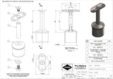 Handrail Saddle Bracket - 48.3mm - 316l