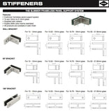 Wall Bracket Glass Stiffener Duplex 2205