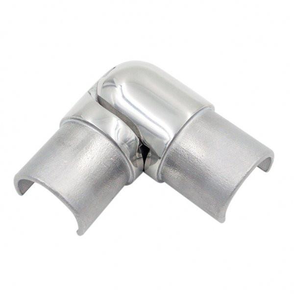 Adjustable Corner - Horizontal S/S 316 Fits 25mm Dia. split tube