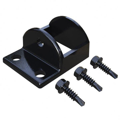 Brackets for railings (includes screws) 4 pack - Powder Coated Black