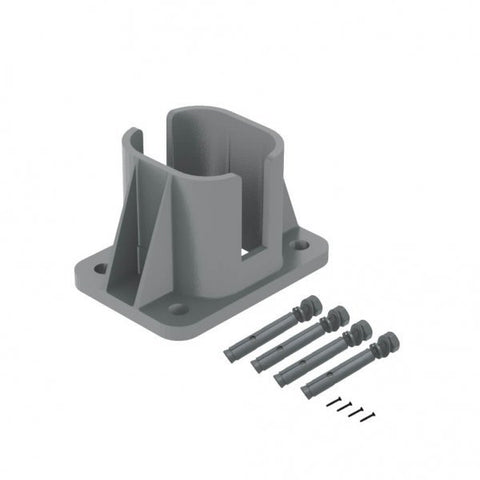 Rinato Grey Bolt Down Post Base(with 4 bolts + 4 screws) Aluminium