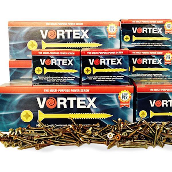 Vortex 5 x 70mm Zinc & Yellow Waxed Screws Box 200