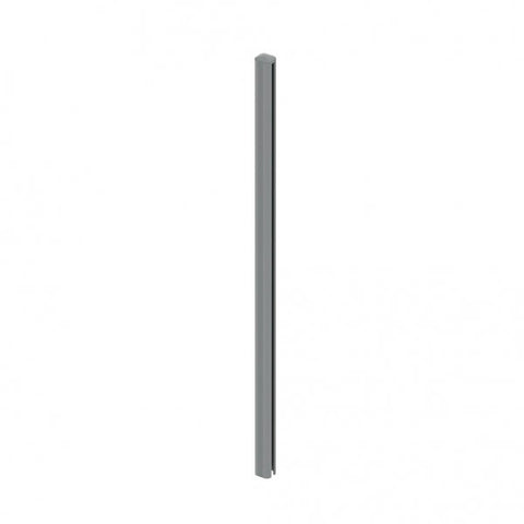 Rinato Fence Post 1.8m fence (2.4m Long) Grey Includes side cover, post cap, screws