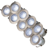 Pack of 10 Lights with Driver IP65 230v White or Blue