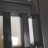 A premium foiled handrail in the anthracite colour
