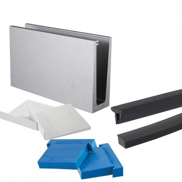 Wedge-Loc Slim™ Base Fix Channel System Kit with Wedges & Seals 2500mm